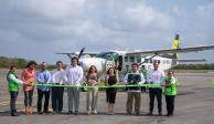 Cortando el listón: inauguración de las nuevas rutas aéreas en Cozumel, marcando un hito en la conectividad del estado.