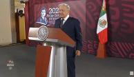 Andrés Manuel López Obrador este jueves en Palacio Nacional.