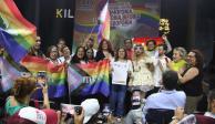 Firma Caty Monreal 10 compromisos de inclusión con la comunidad LGBTTTIQ.