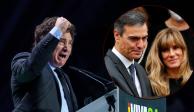 El presidente argentino arremetió contra su homólogo español y su esposa.