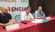 El candidato de la coalición Morena-Partido Verde-PT a la alcaldía de Querétaro, Chema Tapia.