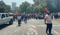 Siguen bloqueos del CNTE en la Ciudad de México.