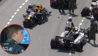 Max Verstappen y su reacción al choque de Checo Pérez en el Gran Premio de Mónaco