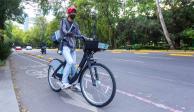 Ciclista en Ecobici