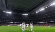 Jugadores del Real Madrid celebran un gol en la presente temporada.