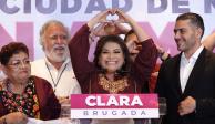 Clara Brugada, candidata a Jefa de Gobierno por la coalición "Sigamos haciendo Historia".