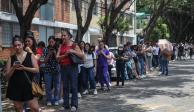 En diversos puntos de la CDMX se registraron largas filas para votar este 2 de junio.