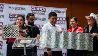 Clara Brugada, virtual ganadora a la Jefatura de Gobierno convocó a la militancia a participar en la jornada de limpieza de la propaganda electoral.<br>