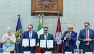 IPN y UNAM firman convenio para promover acciones e investigación en sustentabilidad.