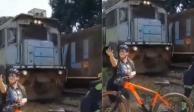 Una mujer fue golpeada fuertemente por un tren en Brasil.