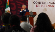 Andrés Manuel López Obrador, presidente de México, ofrece su conferencia de prensa este jueves 27 de junio del 2024, desde Palacio Nacional, en CDMX.