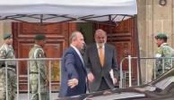 Carlos Slim sostiene encuentro con AMLO en Palacio Nacional.