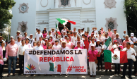 Simpatizantes de la Marea Rosa, en Chilpancingo, Guerrero, el 19 de mayo.