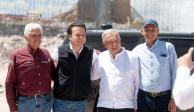 El Presidente López Obrador y el gobernador Esteban Villegas supervisaron la  la construcción de la planta potabilizadora en Durango.