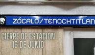 Cierra la estación Zócalo-Tenochtitlán este domingo.