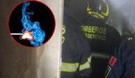 Caen 11 detenidos por incendiar inmueble en la alcaldía Cuauhtémoc