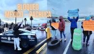 Bloqueo en la autopista México - Pachuca HOY viernes 21 de junio.