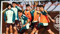 Jugadores de la Selección Mexicana entrenan previo al debut de la Copa América 2024