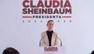Claudia Sheinbaum en conferencia de prensa este miércoles.
