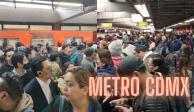 Usuarios reportan problemas en el Metro CDMX.