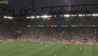 El partido de los octavos de final de la Eurocopa 2024 entre Alemania y Dinamarca fue suspendido debido a una tormenta eléctrica