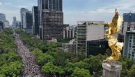 Miles de asistentes en la Marcha del Orgullo LGBT+ realizada en avenida Paseo de la Reforma.&nbsp;&nbsp;