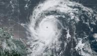Imagen satelital del huracán Beryl en la zona de las Antillas, ayer.