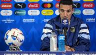 El argentino en la conferencia de ayer, previo al juego de hoy.