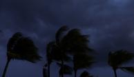 Los vientos, ayer, de Beryl en Playa del Carmen.