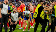 Álvaro Morata es lesionado por un guardia de seguridad en el estadio, mientras España celebraba su pase a la final de la Eurocopa 2024