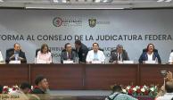 El foro para analizar la reforma al PJ se realozó este vienes en Veracruz.