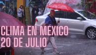 Así será el clima en México este sábado 20 de julio de 2024.