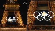 La Torre Eiffel y la luna se juntan para las mejores fotos de los Juegos Olímpicos