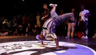 Lorran dos Santos de Souza participa en una competición de breakdancing en Río de Janeiro. La disciplina es olímpica en París 2024