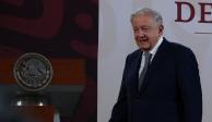 El Presidente Andrés Manuel López Obrador durante una Conferencia Matutina