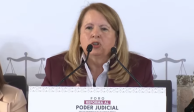 La ministra Loretta Ortiz en su participación durante el foro “Reforma al Poder Judicial y sus efectos en beneficio de la Ciudad de México”.