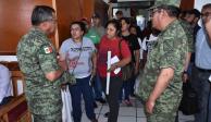 Integrantes de la Covaj, en el 27 Batallón de Infantería de Iguala, en imagen de archivo.