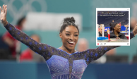 Simone Biles prueba sus habilidades en la gimnasia de juegos de mesa