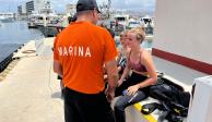 Marina rescata a cuatro turistas en alta mar en BCS.