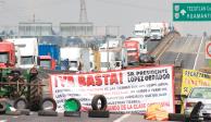 Campesinos bloquearon desde el martes 6 de agosto la autopista México-Puebla.