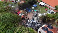 Cuerpos de rescate trabajan en el lugar del siniestro, ayer en Vinhedo, Sao Paulo.