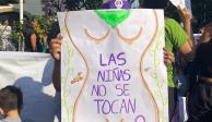 Protesta en contra de la violencia de género en Morelos, en marzo de 2023.