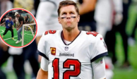 Tom Brady muestra sus habilidades en el futbol soccer