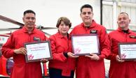 Delfina Gómez reconoce el compromiso de la Unidad de Rescate Aéreo “Relámpagos” en su 30 Aniversario.