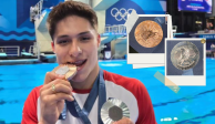 Osmar Olvera deja ver el desgaste de las medallas que ganó en los Juegos Olímpicos