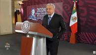 Andrés Manuel López Obrador, presidente de México, ofrece su conferencia de prensa este viernes 30 de agosto del 2024, desde Palacio Nacional, en CDMX.