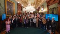 El encuentro se registró en el Salón Embajadores de Palacio Nacional.