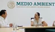 Díaz Mena y María Luisa Albores se reúnen para abordar el futuro ambiental de Yucatán.