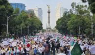 Así luce la marcha contra la reforma judicial en Paseo de la Reforma.