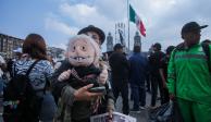 Los simpatizantes de AMLO se dieron cita en el Zócalo.